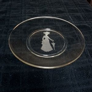 8" Etched Glass Plate